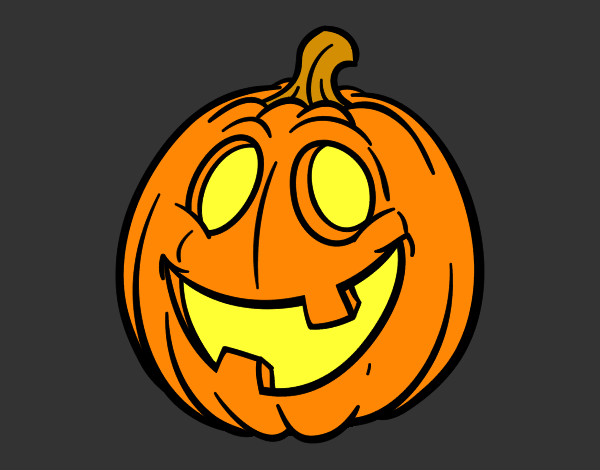 Coloring page Halloween Pumpkin painted byfluffybuny
