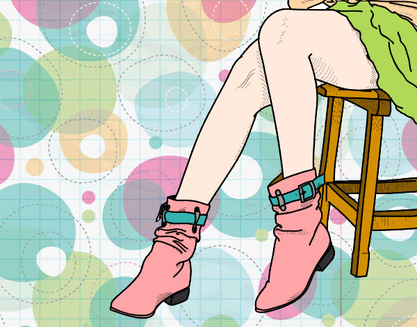 Coloring page Young legs painted bySherry