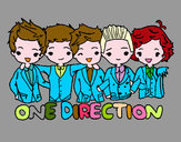 Coloring page One direction painted byems76