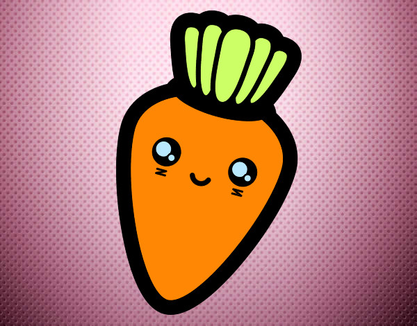 Coloring page Smiling carrot painted byems76