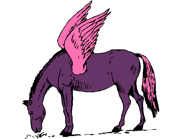 Coloring page Pegasus painted bytlbrash