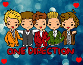 Coloring page One direction painted byRohyn
