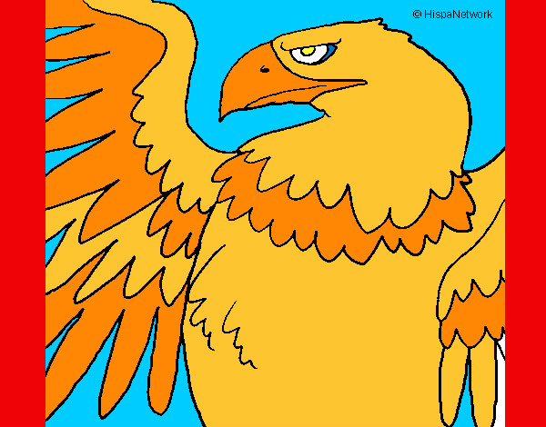 Coloring page Roman Imperial Eagle painted byJDWR
