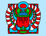 Coloring page Scarab painted byJDWR