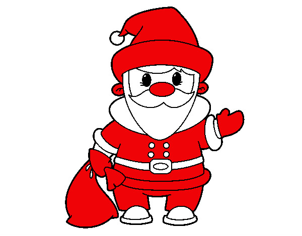 Coloring page Father Christmas 4 painted bynoorie