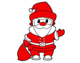 Coloring page Father Christmas 4 painted bynoorie