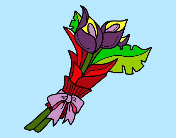 Coloring page Bunch of calla lily painted byShebear
