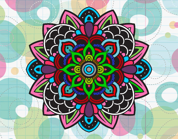 Coloring page Decorative mandala painted byGemma