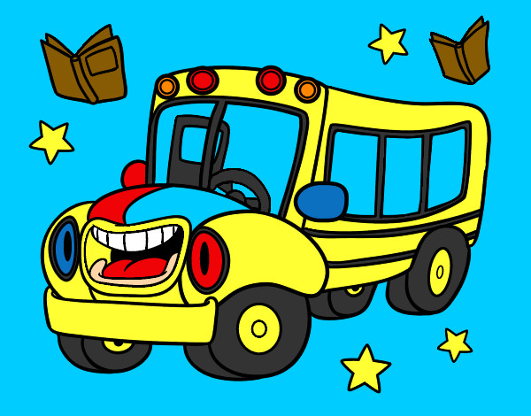 Coloring page Animated bus painted bySheriff 