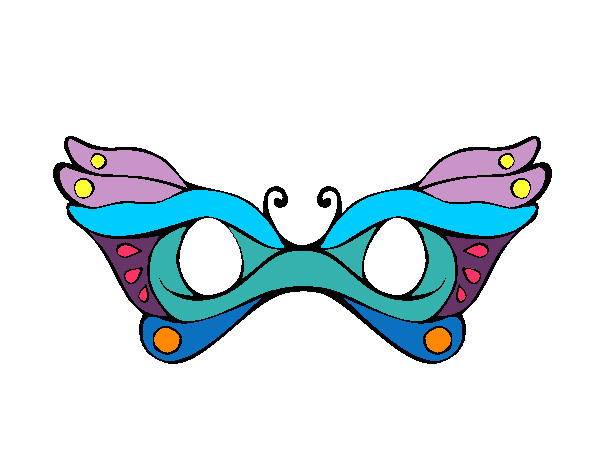 Coloring page Mask painted byphoenix