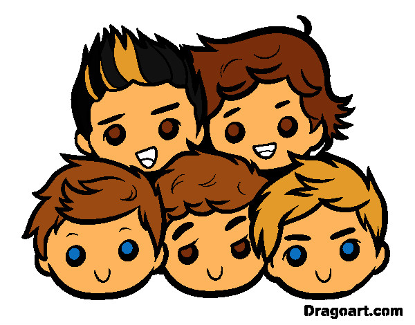Coloring page One Direction 2 painted bycrissy102