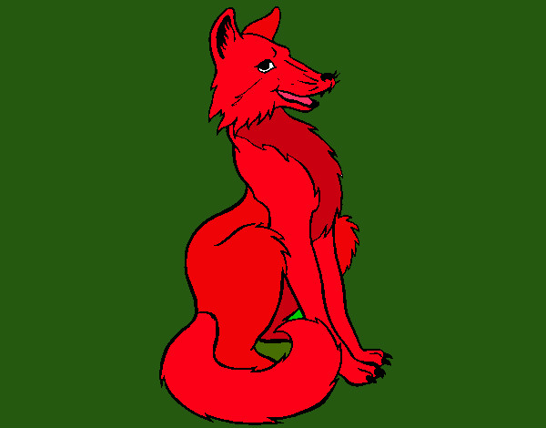 Coloring page Red fox painted byphoenix