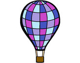 Coloring page Hot-air balloon painted bynoora