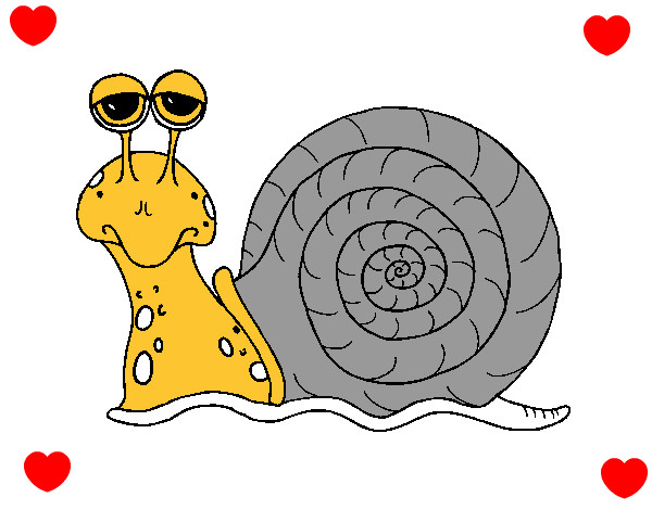 Coloring page Snail 3 painted byBirdie