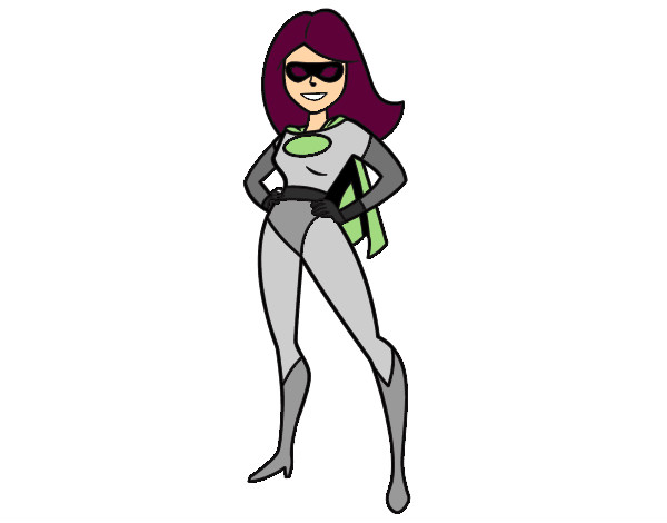 Coloring page Superwoman painted byMarissa