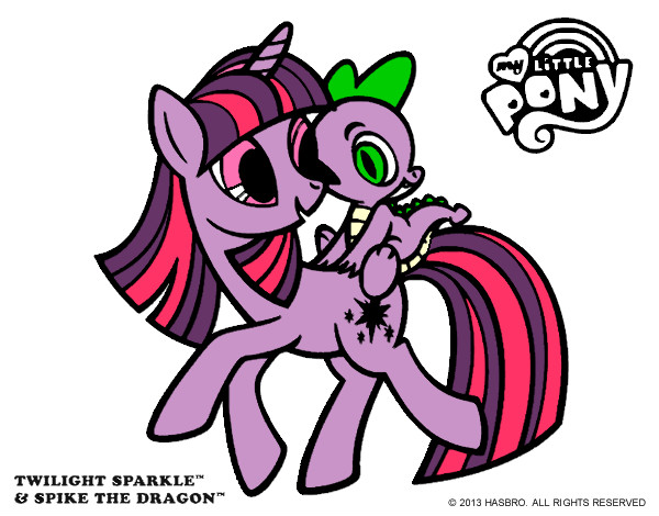 Coloring page Twilight Sparkle painted byrainbow