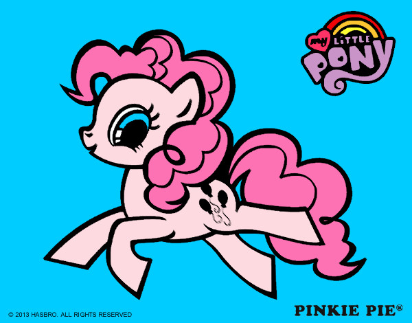 Coloring page Pinkie Pie painted byrainbow