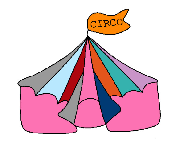 Coloring page Circus painted byCarmen