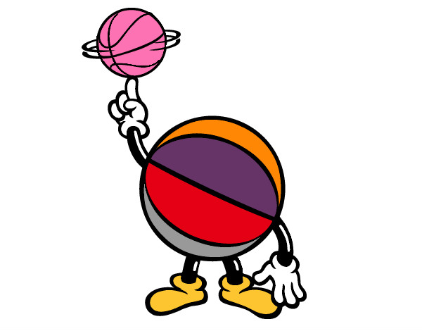 Coloring page Human ball painted byCarmen