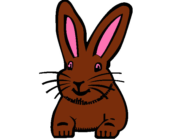 Coloring page Rabbit painted byeden