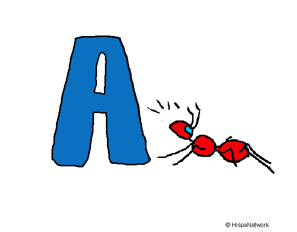 Coloring page Ant painted byBecka