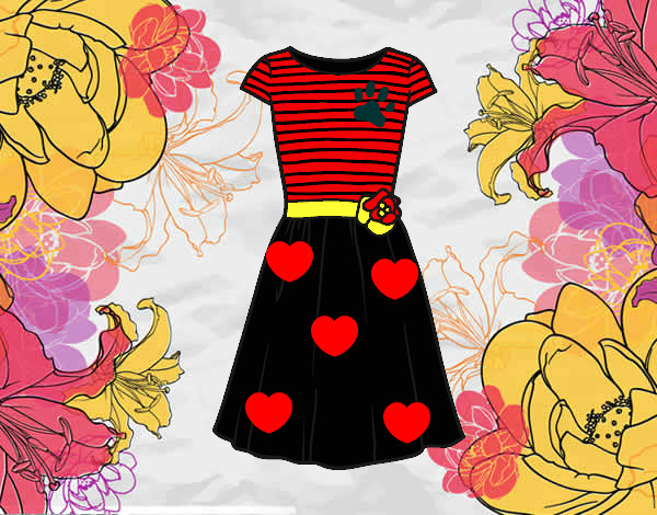 Coloring page Casual dress painted byburbulitis