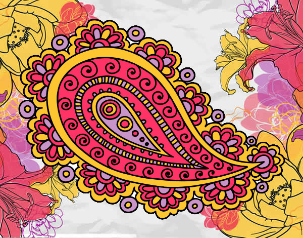 Coloring page Mandala teardrop painted byEmily4444