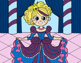 Coloring page Princess at the dance painted byEmily4444