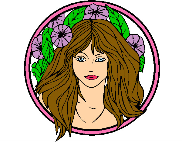 Coloring page Princess of the forest 2 painted byBecka