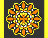 Coloring page Mandala 3 painted bybjzizxby