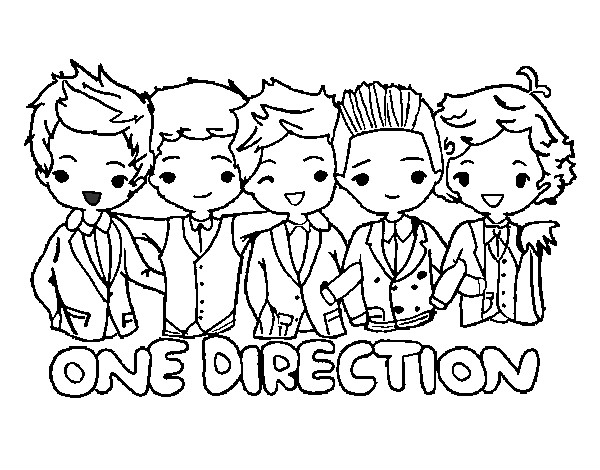 Coloring page One direction painted byblancapayn