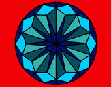 Coloring page Mandala 42 painted byKelly