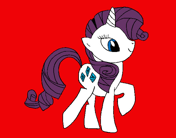 Coloring page Rarity painted byGreshter