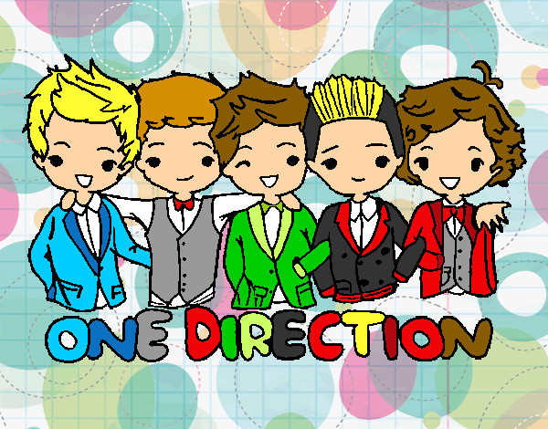 Coloring page One direction painted byJolien