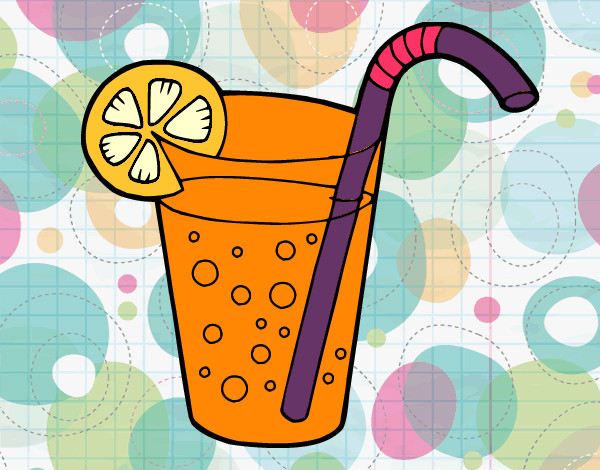 Coloring page Glass of soda painted bybella
