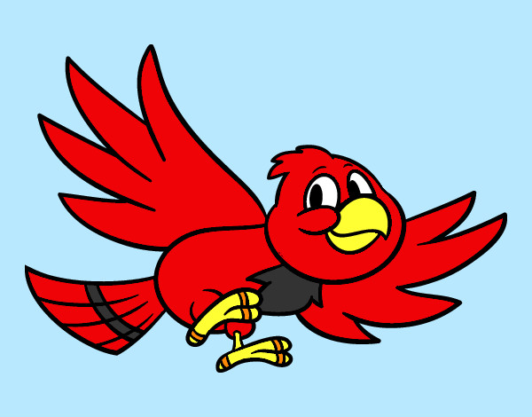 Coloring page Bird flying painted byBigricxi