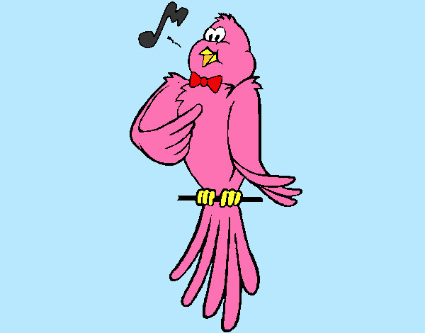 Coloring page Canary singing painted byBigricxi