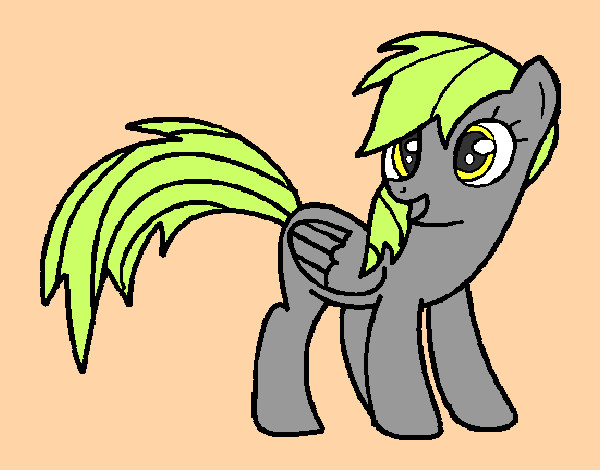 Coloring page Derpy painted byrainbow