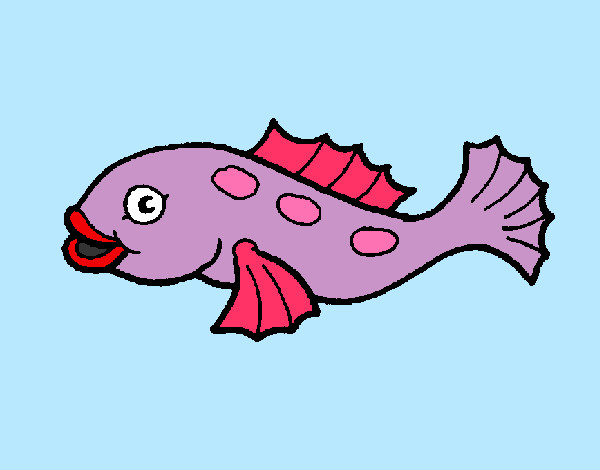 Coloring page Fish 3a painted byBigricxi
