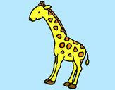 Coloring page Giraffe 2 painted byBigricxi