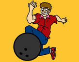 Coloring page Man bowling painted byBigricxi