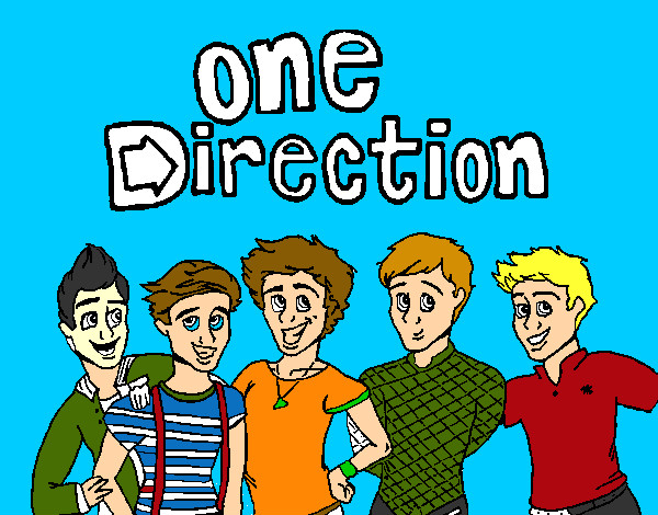 Coloring page One Direction 3 painted byLarryLiam1