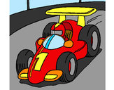 Coloring page Racing car painted byBigricxi