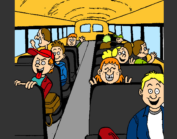 Coloring page School bus painted byBigricxi