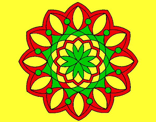 Coloring page Mandala 20 painted bywilberrene