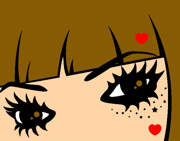 Coloring page Emo eyes painted byAbby11