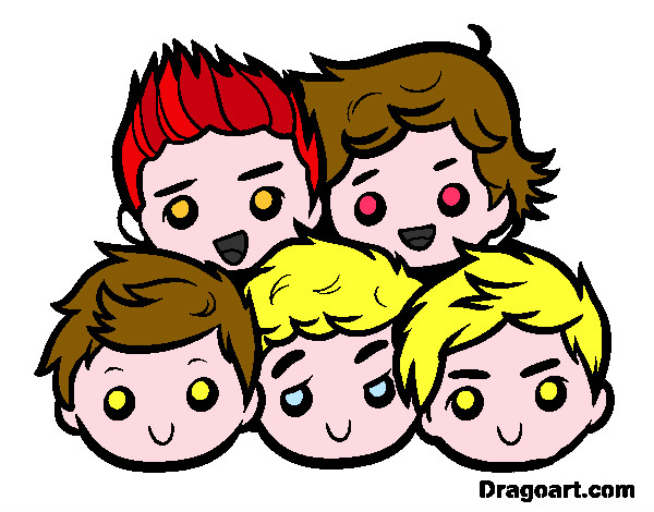 Coloring page One Direction 2 painted byMooky