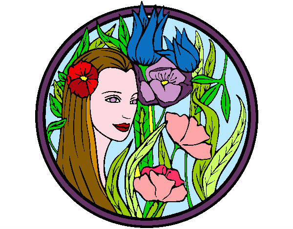 Coloring page Princess of the forest 3 painted bymade12