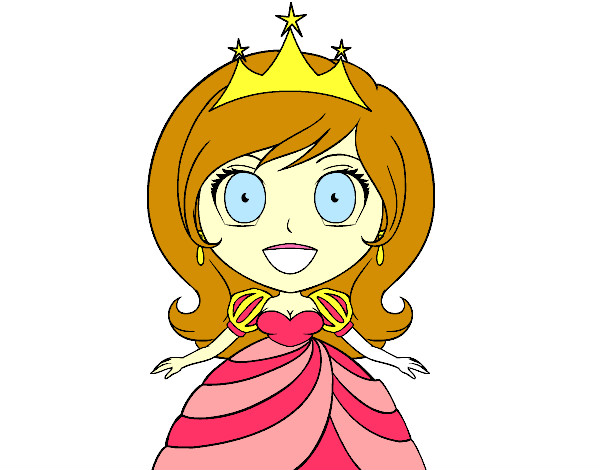 Coloring page Surprised princess painted bymade12