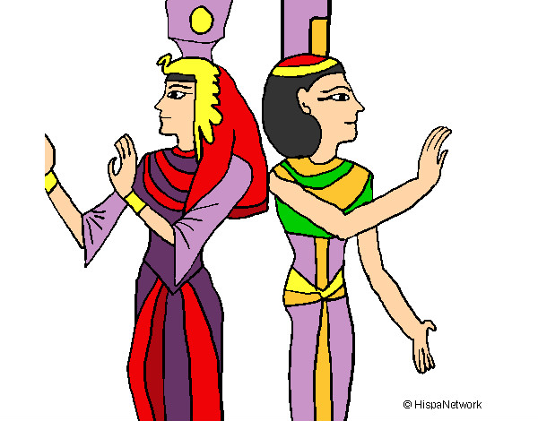 Coloring page Queen Nefertari painted bymade12